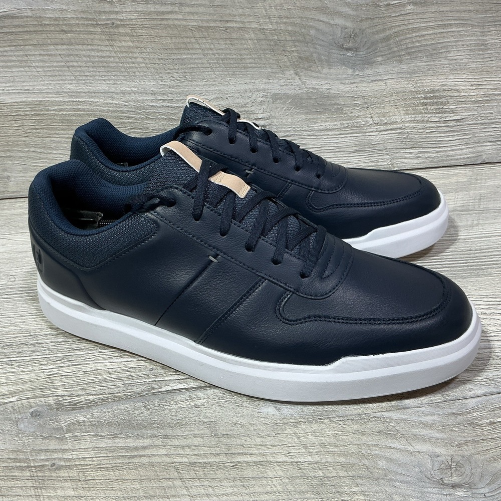 Footjoy Mens Size 13M Contour Casual Shoes 54372 Navy-White Spikeless Golf Shoes